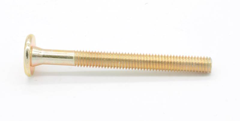 ŚRUBA MEBLOWA M6X60 OCYNK ŻÓŁTY NA IMBUS 4 MM