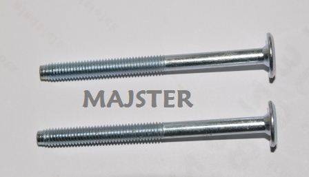 ŚRUBA MEBLOWA M6X90 OCYNK BIAŁY NA IMBUS 4 MM