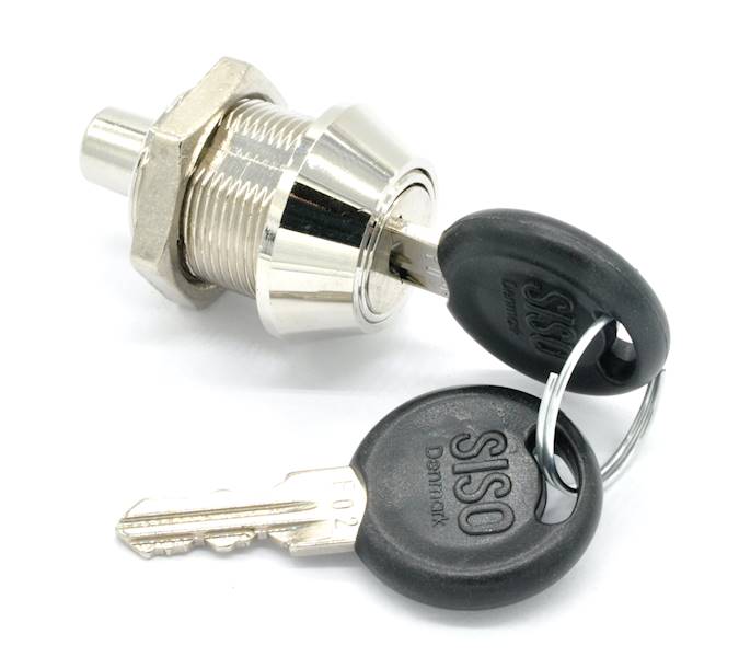 ZAMEK MEBLOWY BOLCOWY FI 20X17 MM JEDEN KLUCZ