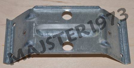 OBEJMA ŁACZNIK DO STOŁÓW 144X70X2 MM OCYNK BIAŁY