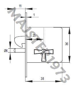 ZAMEK MEBLOWY WPUSZCZANY 20 Z BOLCEM