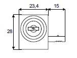 ZAMEK MEBLOWY GABLOTOWY ALUMINIUM 8600