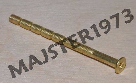 ZESTAW ŚRUB Z KOŁPAK.M4X60 MOSIĄDZ