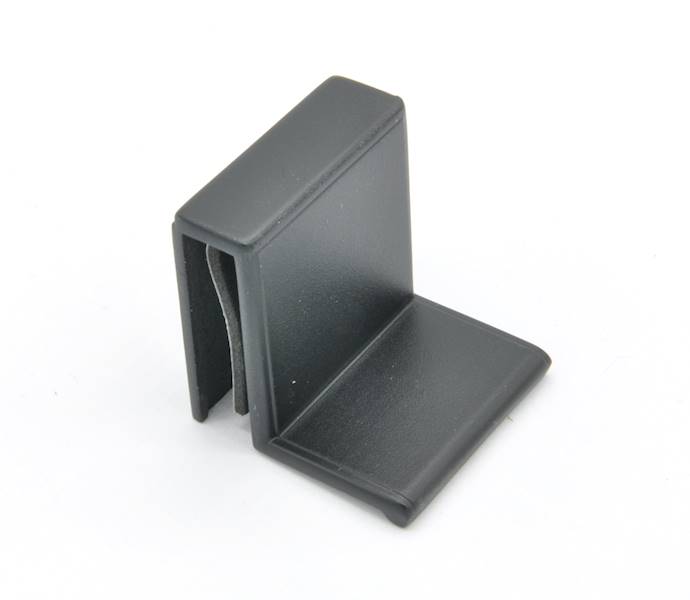 UCHWYT DO SZYBY CZARNY = 6 MM