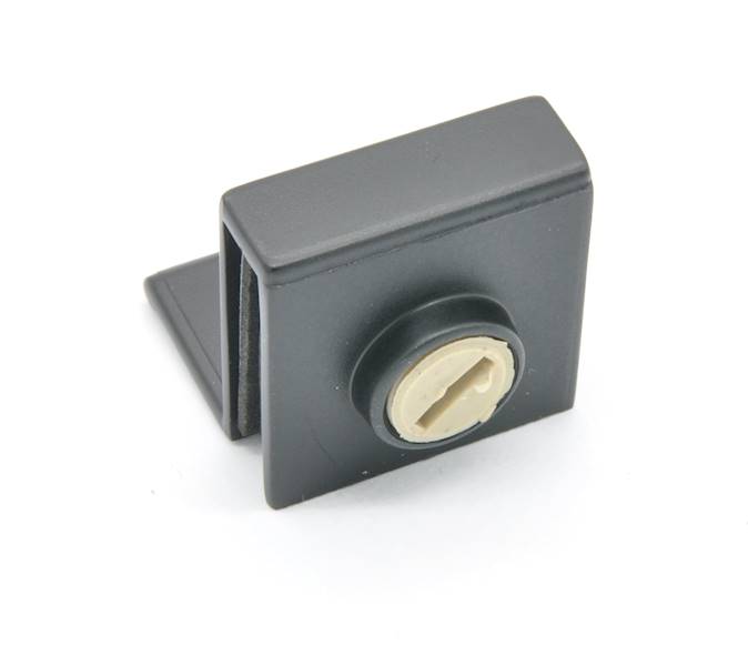 UCHWYT DO SZYBY CZARNY = 6 MM