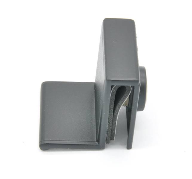 UCHWYT DO SZYBY CZARNY = 6 MM