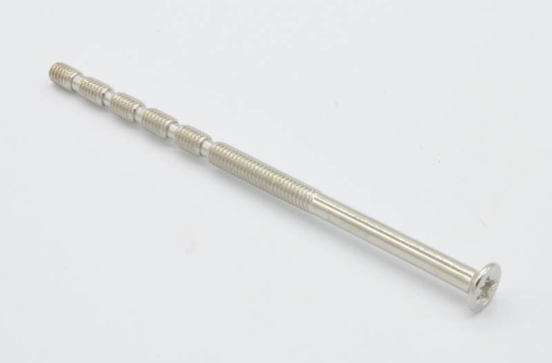 ZESTAW ŚRUB Z NAKRĘTKAMI M4X90 NIKIEL