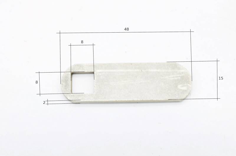 BLASZKA PROSTA DŁUGA L=48 MM