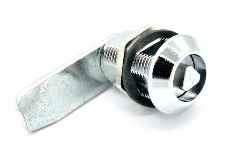 ZAMEK MEBLOWY BLASZKA PROSTA POD KLUCZ NA TRÓJKĄ