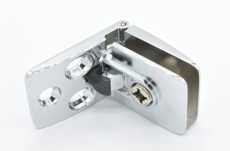 ZAWIAS SZYBY CHROM 84x20x30 MM