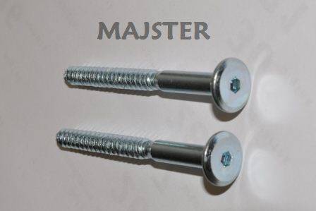 KONFIRMAT E15 7,0X80 OCYNK BIAŁY NA IMBUS 4 MM