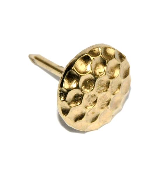 GWÓŹDŹ TAPICERSKI OZDOBNY MOSIĄDZ Fi 13X13 mm