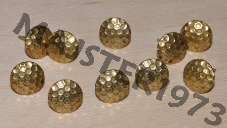 GWÓŹDŹ TAPICERSKI OZDOBNY MOSIĄDZ Fi 13X13 mm
