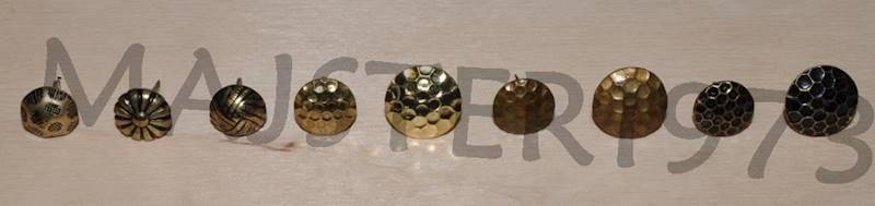 GWÓŹDŹ TAPICERSKI OZDOBNY MOSIĄDZ Fi 13X13 mm