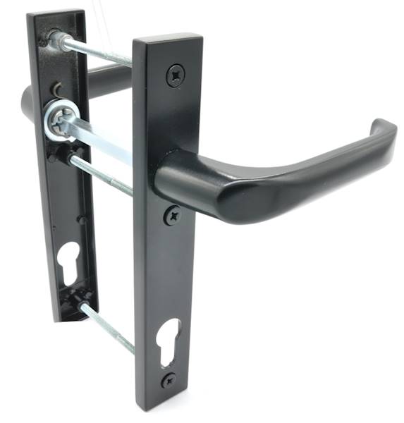 KLAMKA DRZ.9005 PCV/ALU.D.SZY.92/204/32 WB PRAWA