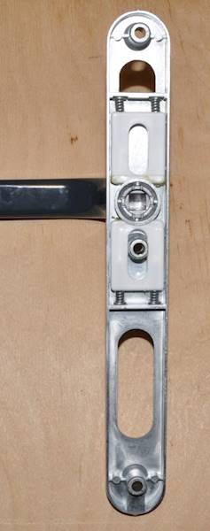 KLAMKA DRZ.7016 PCV/ALU.DŁ.SZYLD 92/32 WB KW.SATUR