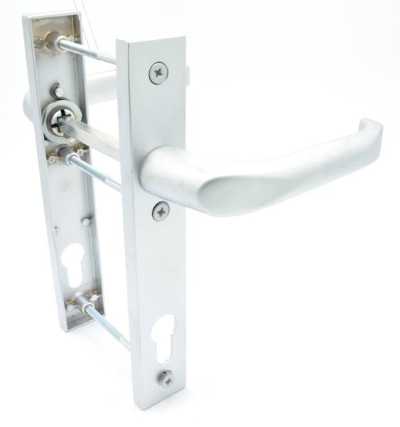 KLAMKA DRZ.CHROM PCV/ALU.D.SZY.92/204/32 WB PRAWA