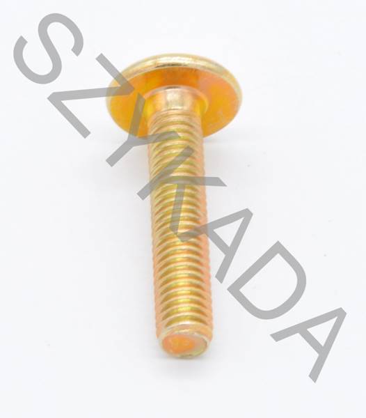 ŚRUBA MEBLOWA M6X30 OCYNK ŻÓŁTY NA IMBUS 4 MM