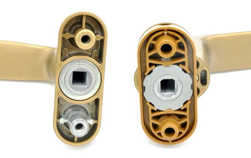 KLAMKA BALKONOWA Z KLUCZEM GOLD VICTORY