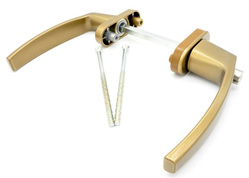 KLAMKA BALKONOWA Z KLUCZEM GOLD VICTORY