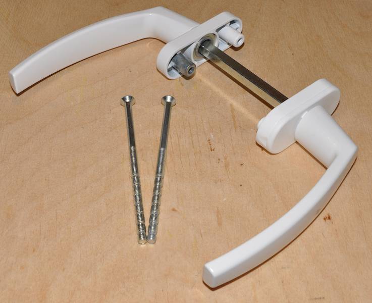 KLAMKA BALKONOWA BIAŁA RAL 9016 VICTORY