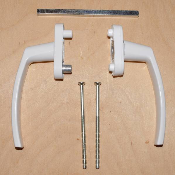 KLAMKA BALKONOWA BIAŁA RAL 9016 VICTORY