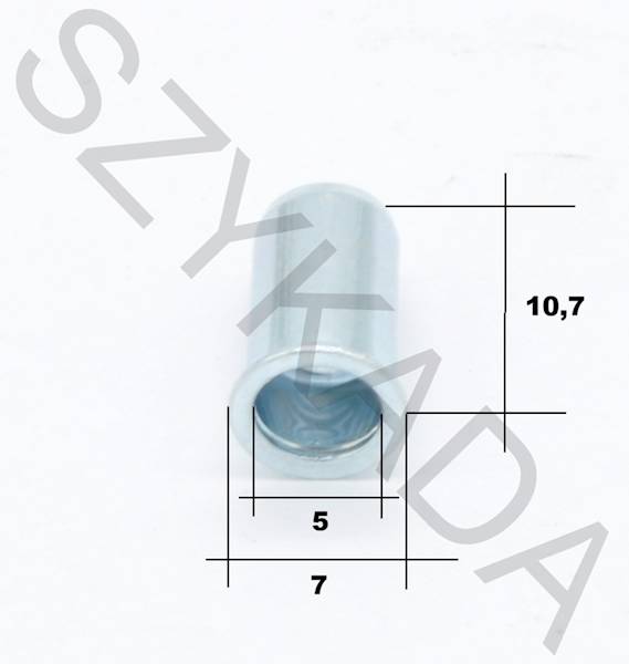 NITONAKRĘTKA STALOWA M4X10,5 MM Z KOŁ.STOŻ.
