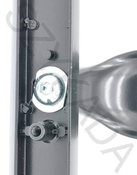 KLAMKA-UCHWYT ZEWN. 85 MM WB CZARNA PRAWA