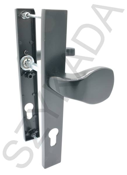 KLAMKA-UCHWYT ZEWN. 85 MM WB CZARNA LEWA