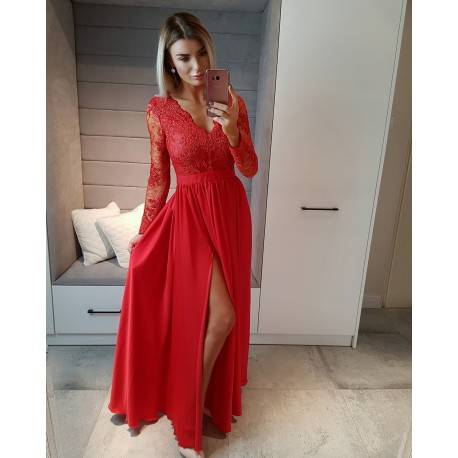 Suknia Bordo Exclusive rozm.36