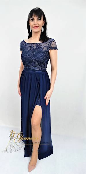 Suknia Ewa & Lola HM 2126 S Granatowa
