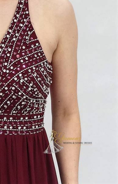 Suknia Eva&lola 2127 bordo,rozm.L