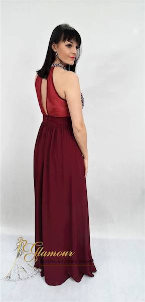 Suknia Eva&lola 2127 bordo,rozm.L