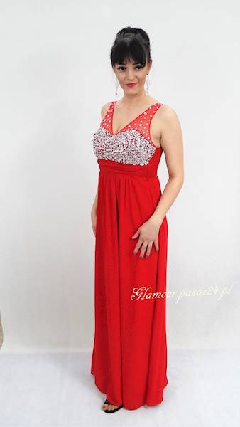 suknia Charms M-855 czerwona: S