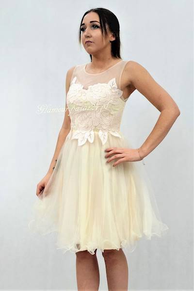 suknia Charms Ecru: rozmiar L