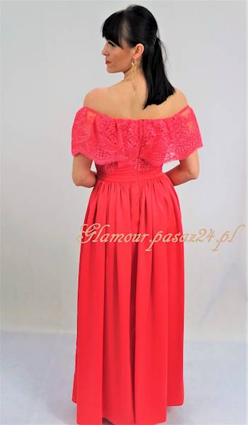 suknia Parisse DS014/16 koralowa: S