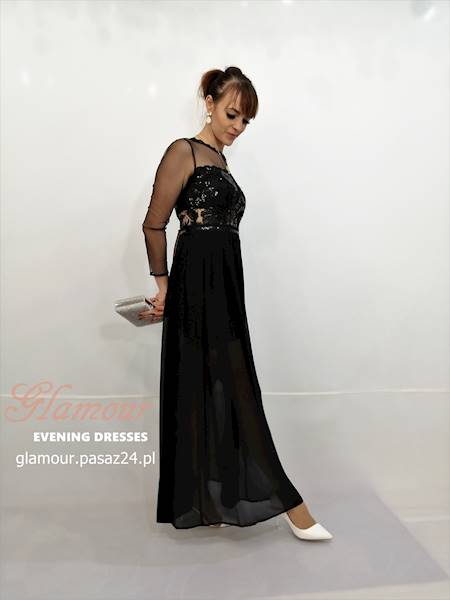Cindy Czarna sukienka Maxi