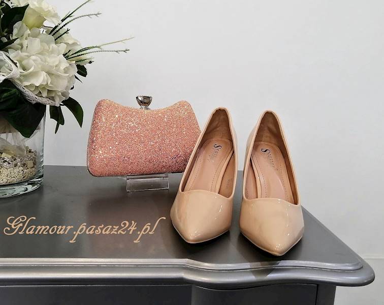 CZÓŁENKANF48 BEIGE LAKIER 