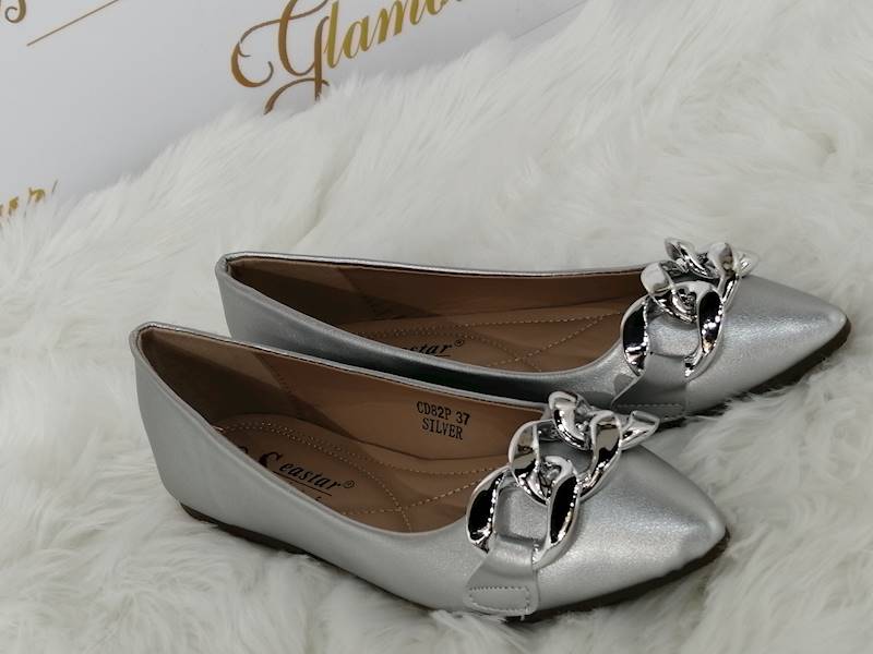 BALERINY Z ŁAŃCUCHEM SILVER CD82P