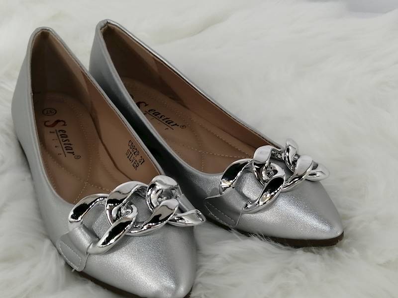 BALERINY Z ŁAŃCUCHEM SILVER CD82P