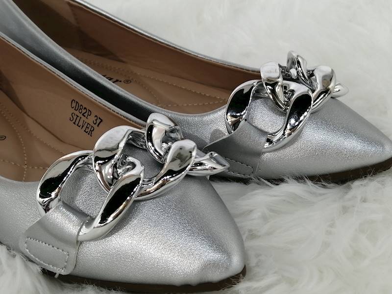 BALERINY Z ŁAŃCUCHEM SILVER CD82P