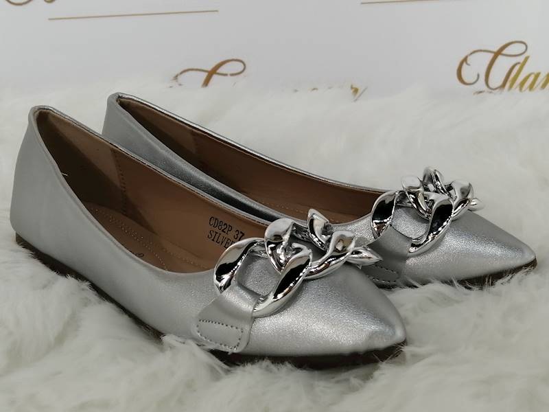 BALERINY Z ŁAŃCUCHEM SILVER CD82P