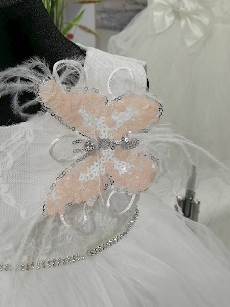 Motylek sukienka dziecięca IVORY