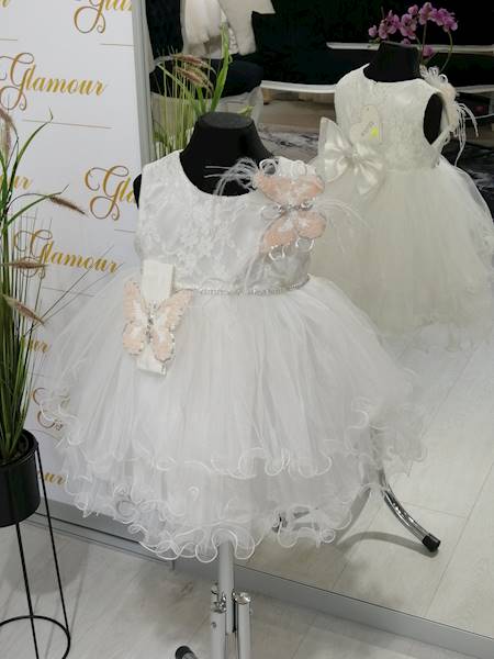 Motylek sukienka dziecięca IVORY