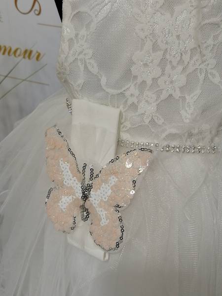 Motylek sukienka dziecięca IVORY