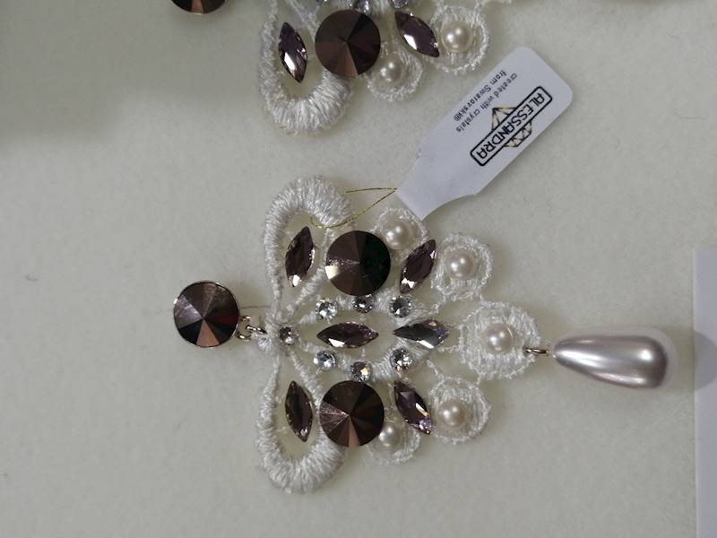 Kolczyki - Kryształ Marki Swarovski Paw