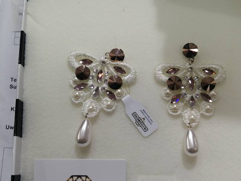 Kolczyki - Kryształ Marki Swarovski Paw