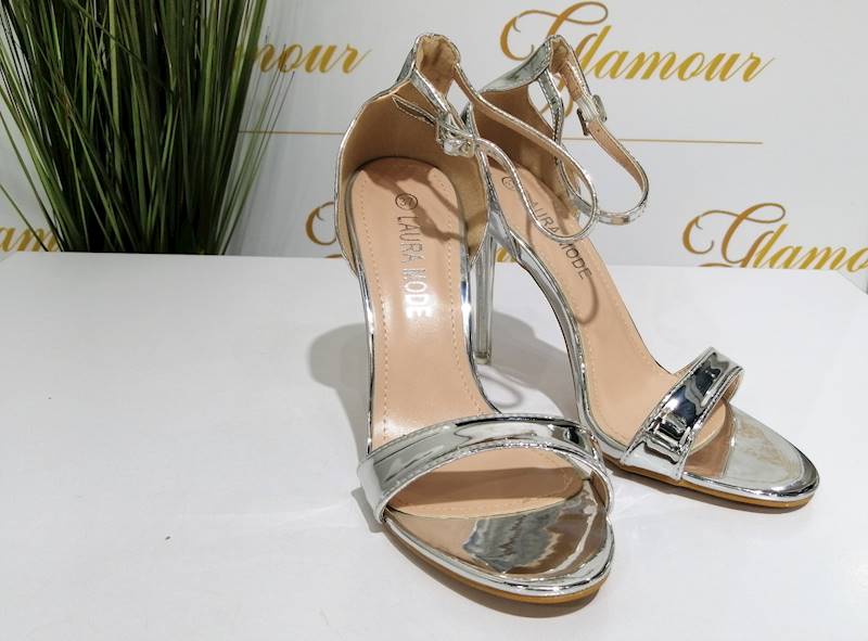 SANDAŁKI DAMSKIE LAURA MODE ZOY-003 SILVER