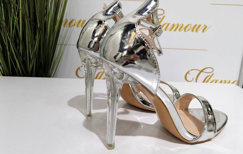 SANDAŁKI DAMSKIE LAURA MODE ZOY-003 SILVER