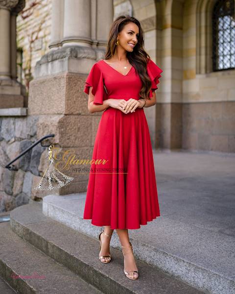 Lora sukienka Czerwona